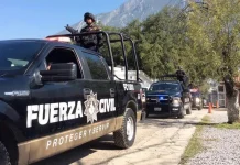 Asesinan a seis elementos de Fuerza Civil en Nuevo León