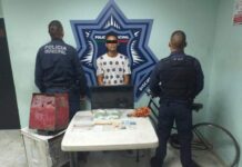 CAPTURA LA POLICÍA MUNICIPAL A HOMBRE POR PRESUNTO DELITO CONTRA LA SALUD