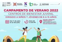 INVITAN A CAMPAMENTOS DE VERANO EN CENTROS DE BIENESTAR JUVENIL*.