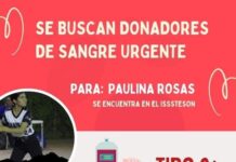 SE SOLICITAN DONADORES DE SANGRE URGENTES.