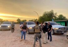 EN MENOS DE 12 HORAS, OPERATIVO TÁCTICO DE AGENTES AMIC, DE LA FISCALÍA DE SONORA, RECUPERAN EN TECORIPA MAQUINARIA PESADA Y DOS VEHÍCULOS CON REPORTE DE ROBO