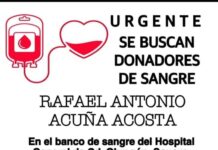 SE SOLICITAN DONADORES DE SANGRE:
