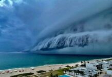 ASI SE VIO HOY PLAYA MIRAMAR en Cd Madero Tamaulipas.
