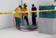 SE REGISTRA CORTO CIRCUITO AFUERA DEL HOTEL VALLE GRANDE.