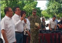 GOBIERNO ESTATAL APORTARÁ UN ESTÍMULO DE 17 MILLONES DE PESOS A LA POLICÍA DE CAJEME.