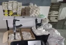 Aseguran más de 238 kilos de cocaína, metanfetamina y heroína en San Luis Río Colorado.