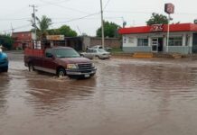 INUNDACIÓN EN LA CALLE CTM Y ZAFIRO.