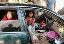 8 NIÑOS VIVÍAN EN UN AUTO RN TIJUANA CON SUS PADRES.