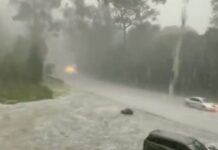 Fuerte lluvia con granizo azota varios municipios del Estado de México