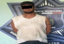 CAPTURAN AGENTES DE LA POLICÍA MUNICIPAL A SUJETO POR PRESUNTO ROBO CONTRA IGLESIA*