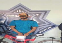 ELEMENTOS DE LA SSPM DETIENEN A SUJETO POR PRESUNTO DELITO EN CONTRA DE LA SALUD*