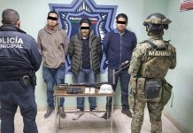 LOGRA SSPM Y MARINA CAPTURA DE 3 SUJETOS CON DROGAS, ARMA DE FUEGO Y VEHÍCULOS.