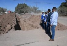 AVANZAN LOS TRABAJOS DE TUBERIA DE AGUA DE 30 PULGADAS HACIA EL SUR ORIENTE DE CIUDAD OBREGON.