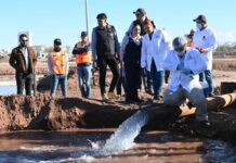 COMPRUEBAN CALIDAD Y VOLUMEN DE AGUA DE NUEVO POZO QUE MEJORARÁ EL SERVICIO DE LAS COLONIAS DEL SUR-ORIENTE DE CAJEME.