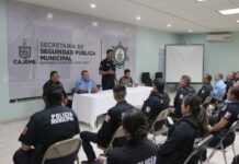 SE REÚNE CRUZ HERNÁNDEZ CON TROPA DE LA SSPM